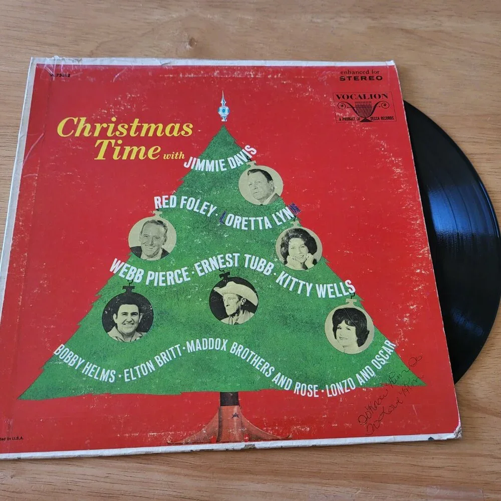 CHRISTMAS TIME With Jimmie Davis Loretta Lynn LP 1967 Decca Records VL 73812 LP2 - Picture 7 of 7